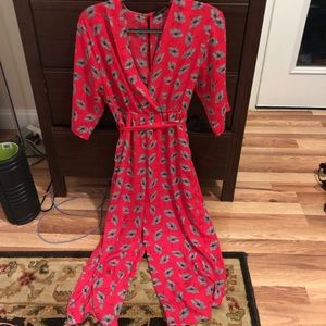Nordstrom Jumpsuit - size XS, red & long sleeve